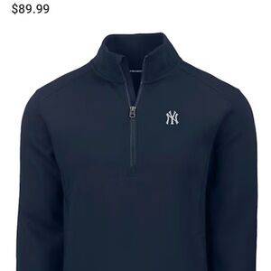 NWT New York Yankees Navy Quarter-Zip Pullover